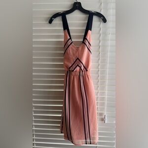 Jealous Tomato Pink and Black Backless Dress